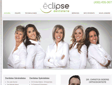 Tablet Screenshot of eclipsedentisterie.com